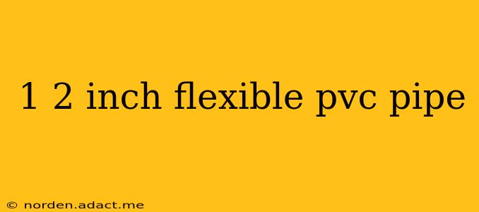 1 2 inch flexible pvc pipe