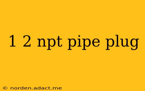 1 2 npt pipe plug