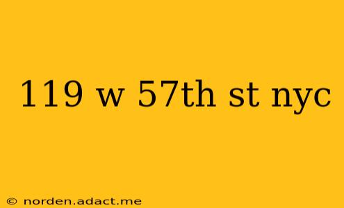 119 w 57th st nyc