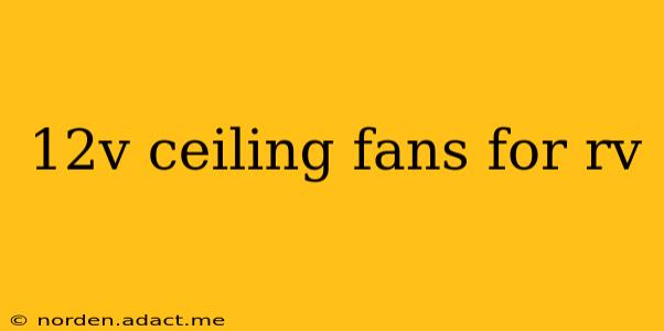 12v ceiling fans for rv