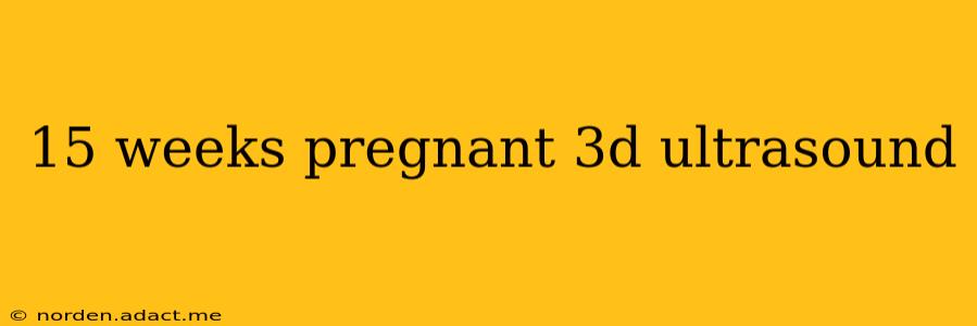 15 weeks pregnant 3d ultrasound