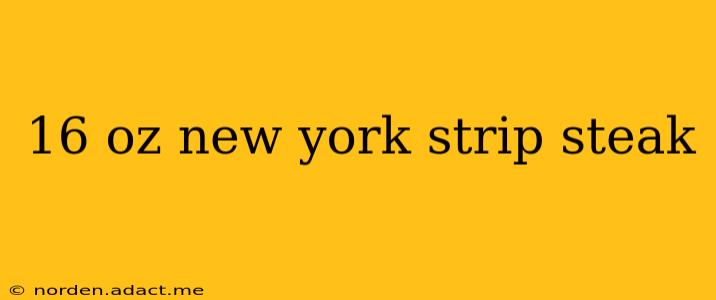 16 oz new york strip steak