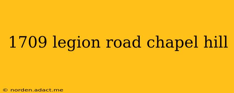 1709 legion road chapel hill