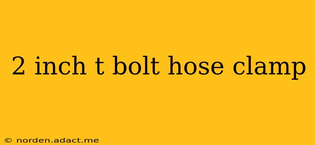 2 inch t bolt hose clamp