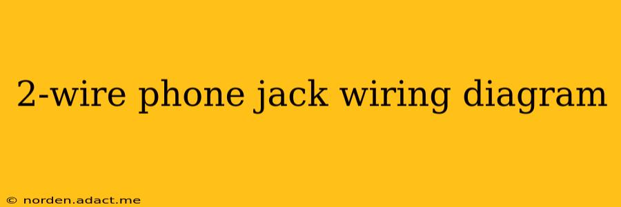 2-wire phone jack wiring diagram