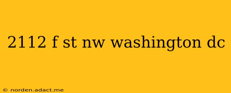 2112 f st nw washington dc