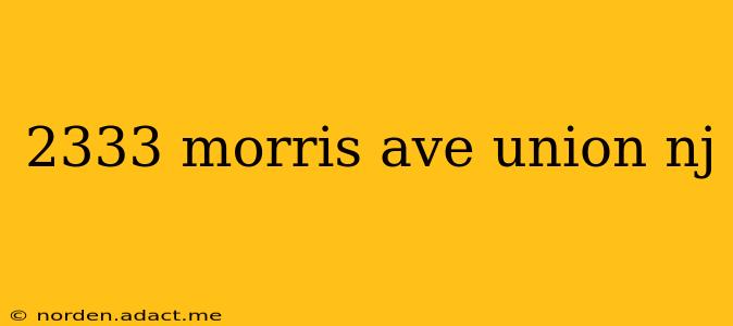 2333 morris ave union nj
