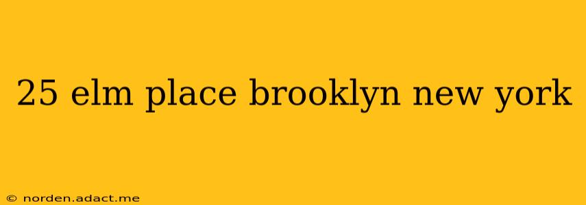 25 elm place brooklyn new york