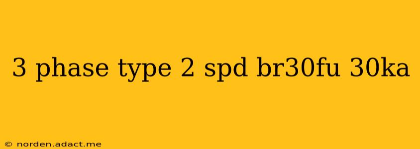 3 phase type 2 spd br30fu 30ka