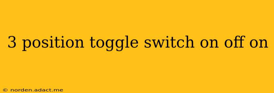 3 position toggle switch on off on