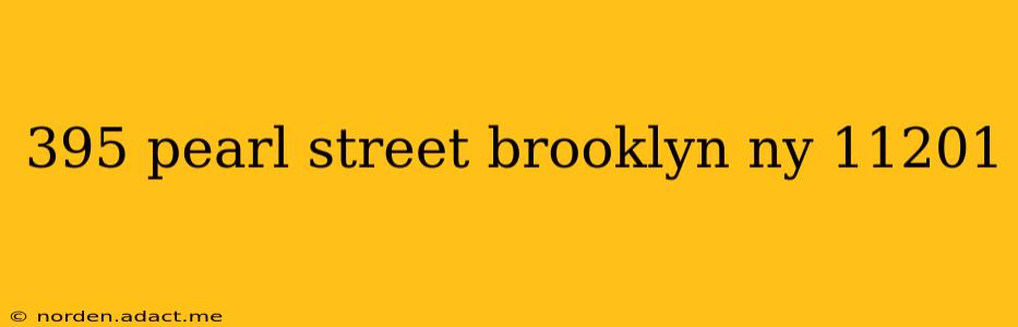 395 pearl street brooklyn ny 11201