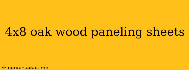 4x8 oak wood paneling sheets