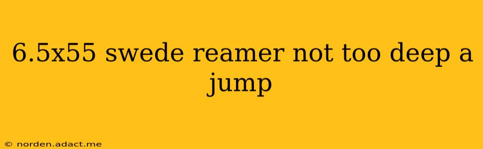 6.5x55 swede reamer not too deep a jump