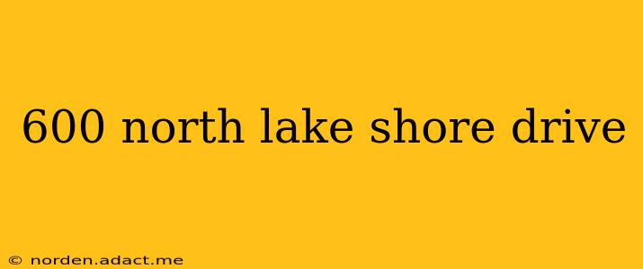 600 north lake shore drive
