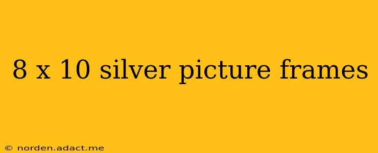 8 x 10 silver picture frames