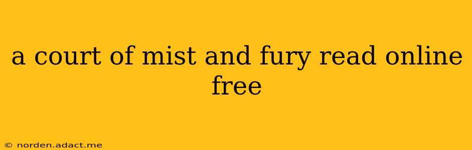 a court of mist and fury read online free