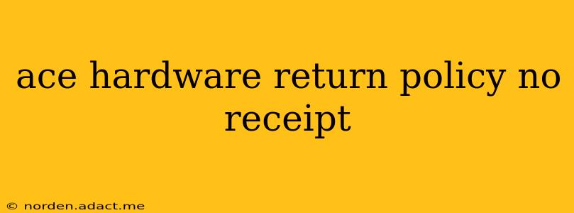 ace hardware return policy no receipt
