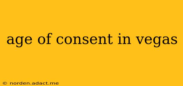 age of consent in vegas
