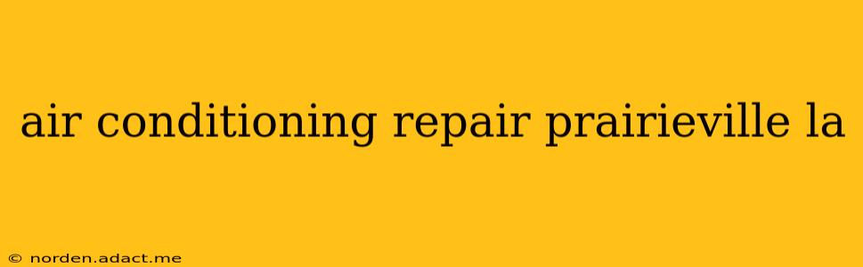 air conditioning repair prairieville la