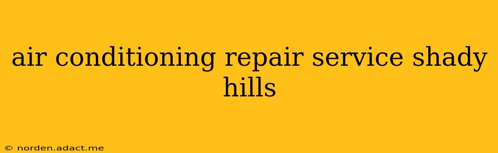 air conditioning repair service shady hills