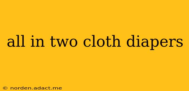 all in two cloth diapers