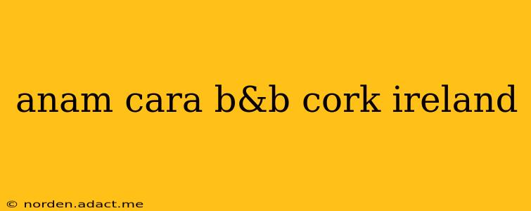 anam cara b&b cork ireland