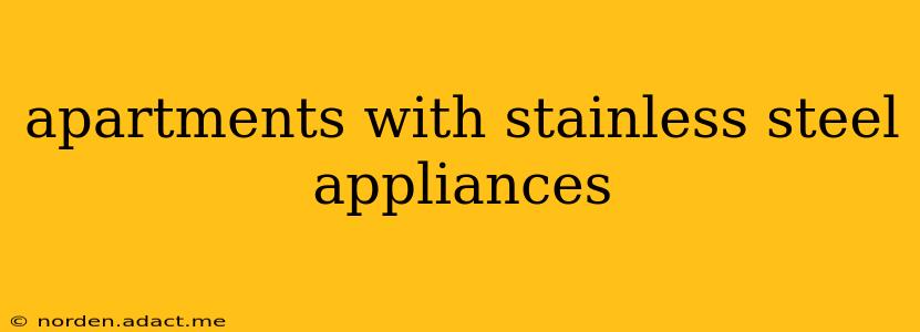 apartments with stainless steel appliances