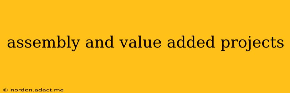 assembly and value added projects