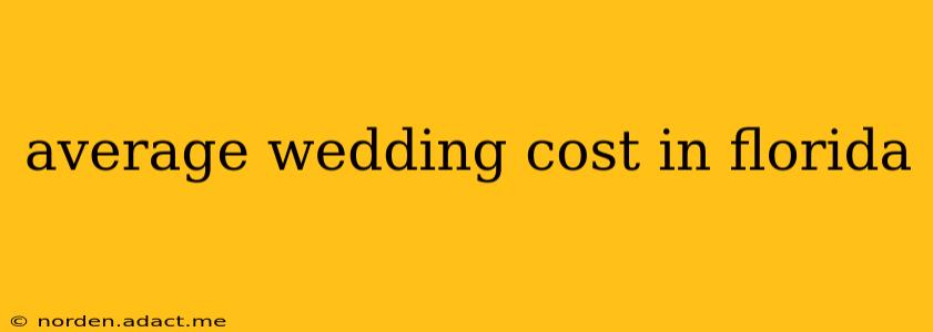 average wedding cost in florida