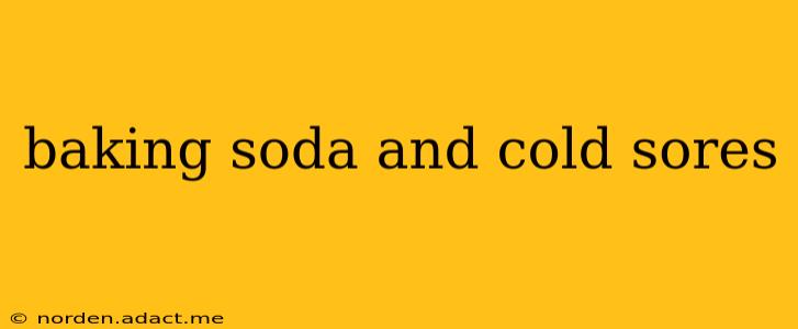 baking soda and cold sores
