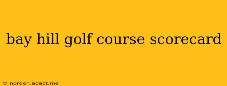 bay hill golf course scorecard