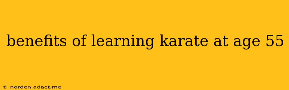 benefits of learning karate at age 55