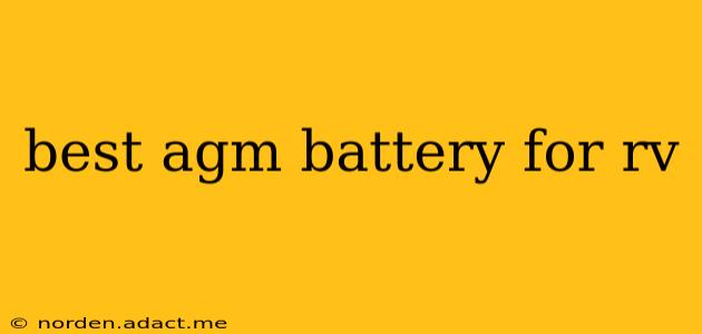 best agm battery for rv
