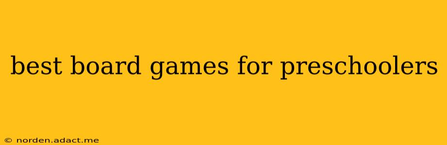 best board games for preschoolers