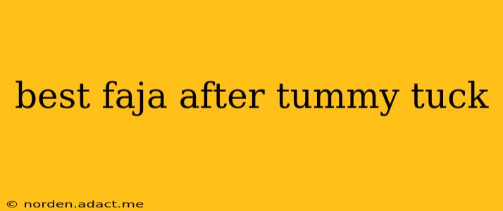 best faja after tummy tuck