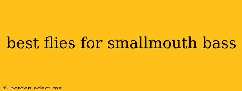 best flies for smallmouth bass