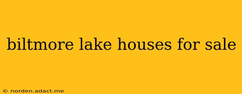 biltmore lake houses for sale