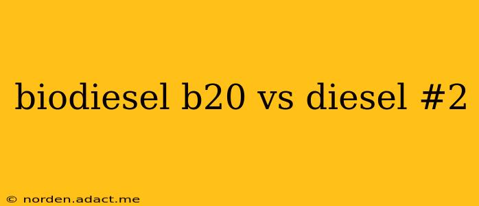 biodiesel b20 vs diesel #2