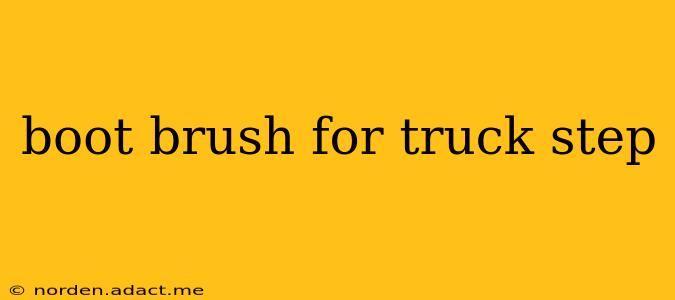 boot brush for truck step