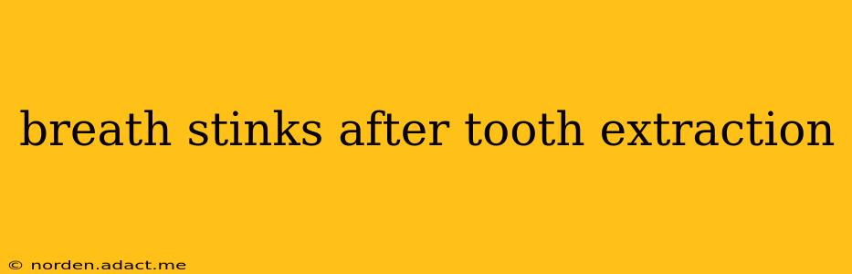 breath stinks after tooth extraction