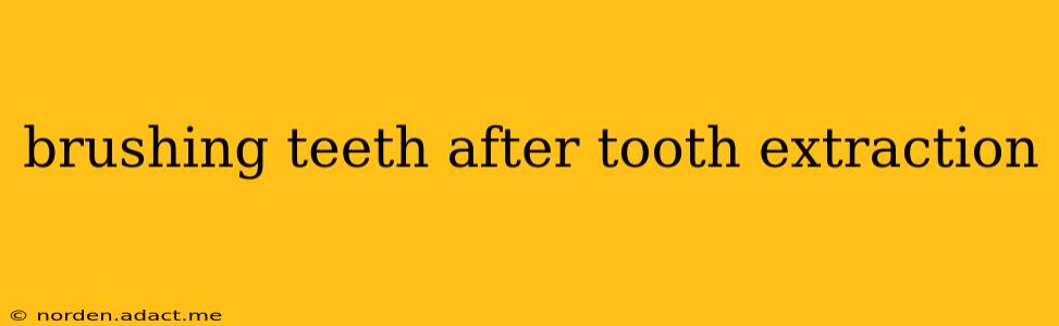 brushing teeth after tooth extraction