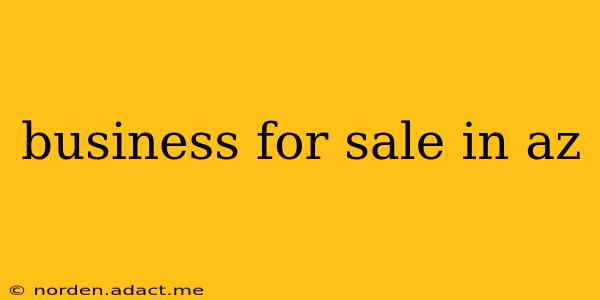 business for sale in az