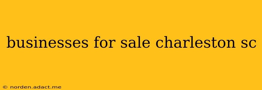businesses for sale charleston sc