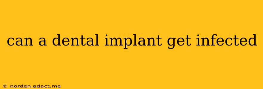 can a dental implant get infected
