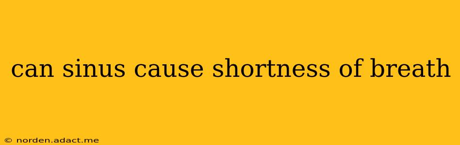 can sinus cause shortness of breath