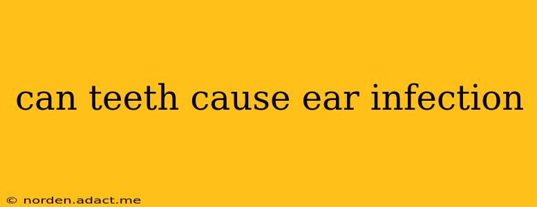 can teeth cause ear infection
