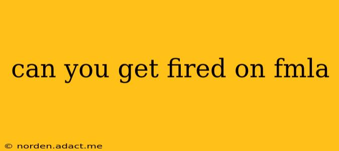 can you get fired on fmla