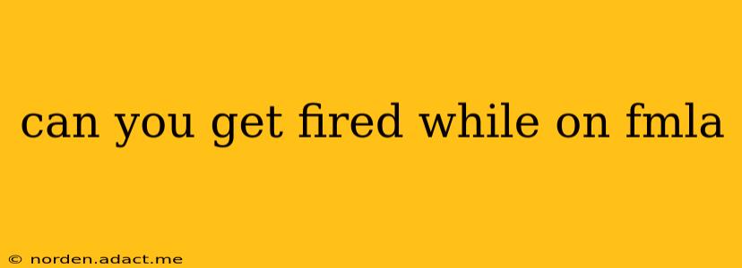 can you get fired while on fmla