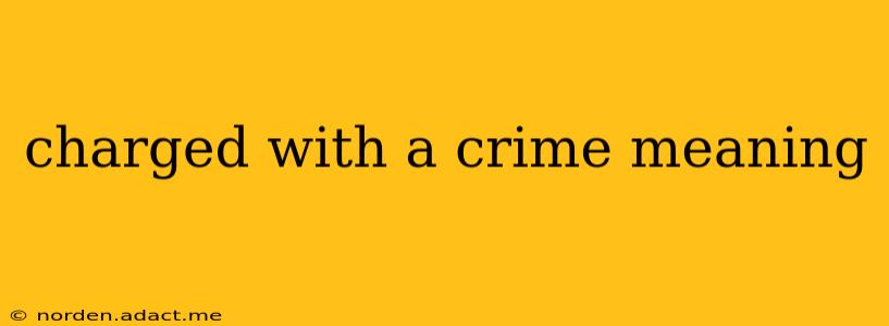 charged with a crime meaning