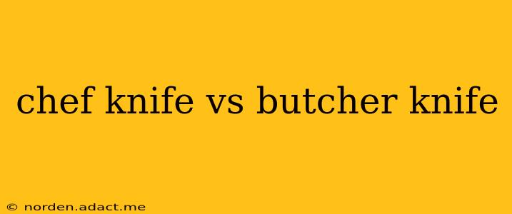 chef knife vs butcher knife
